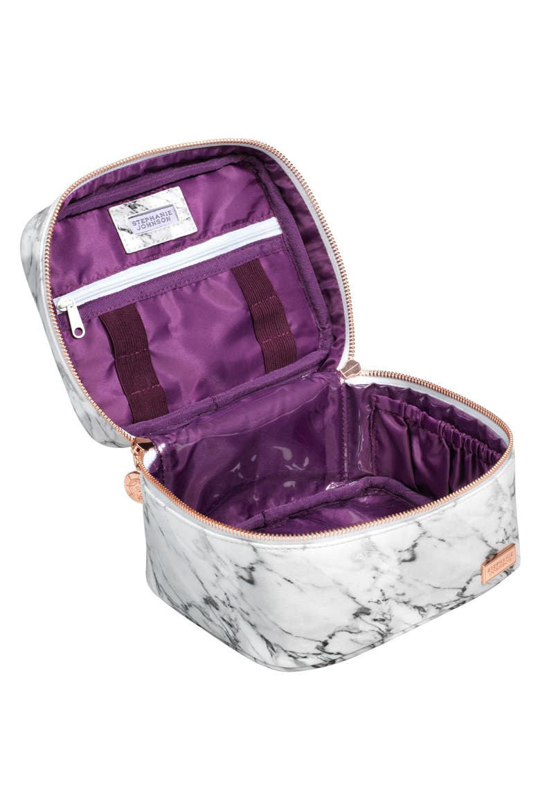 Carrara Grey Louise Travel Case, Alternate, color, CARRERRA GREY