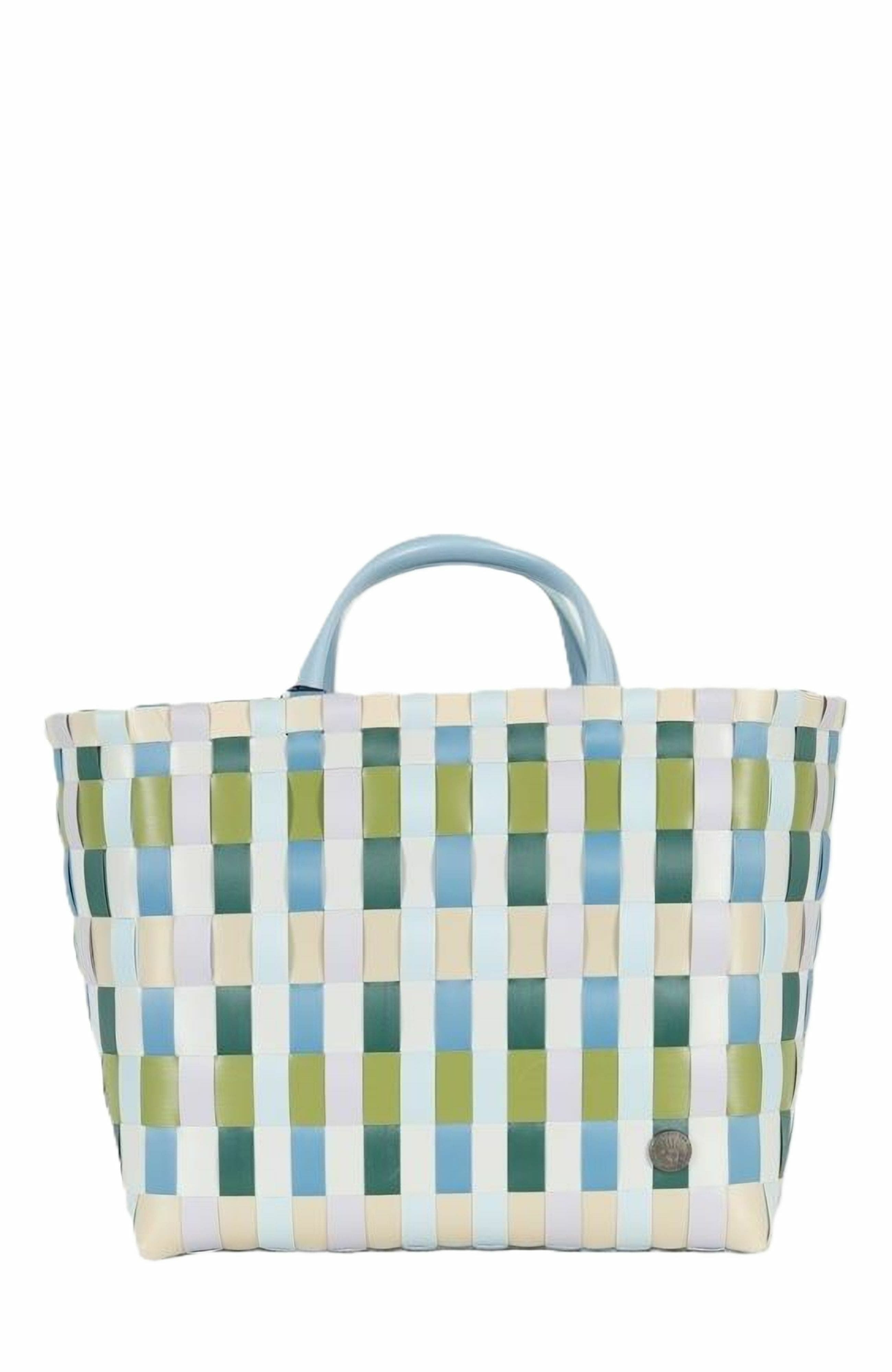 Handed By Multitone Recycled Plastic Shopper, Alternate, color, Guacamole Mix