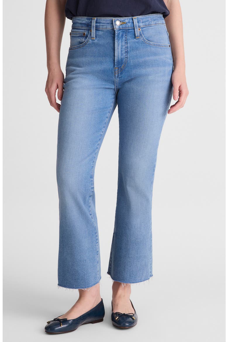 The Crop Flare Jeans, Main, color, COASTAL BLUE WASH