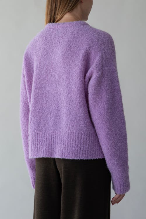 Sskein Belle Boucle Pullover In Purple