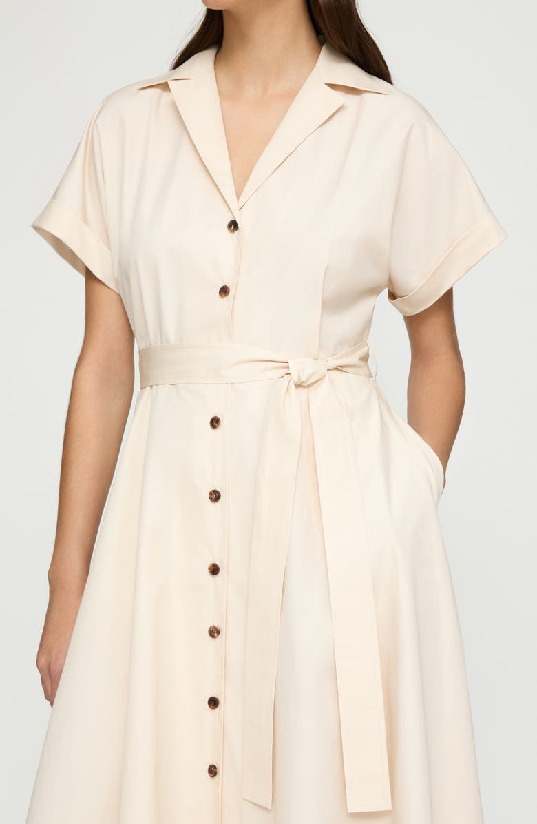 Lafayette 148 New York Tie Waist Maxi Shirtdress, Alternate, color, 