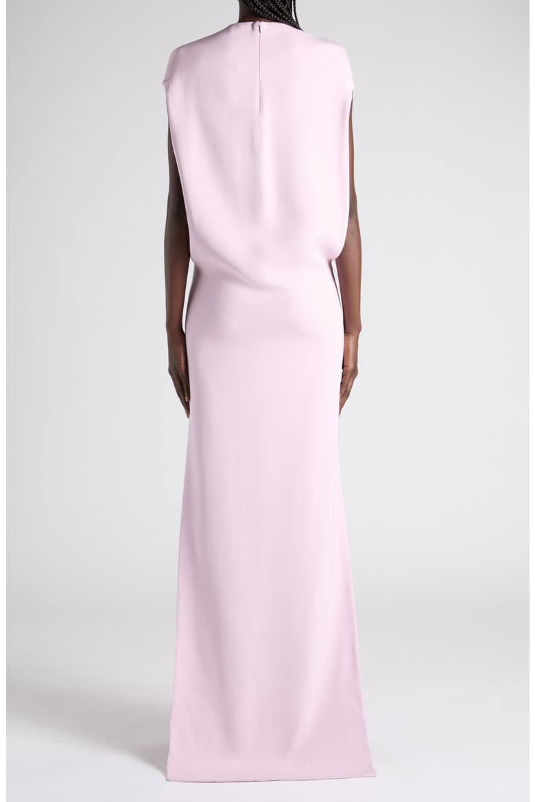 Stretch Silk Georgette Evening Gown, Alternate, color, ORCHID PINK