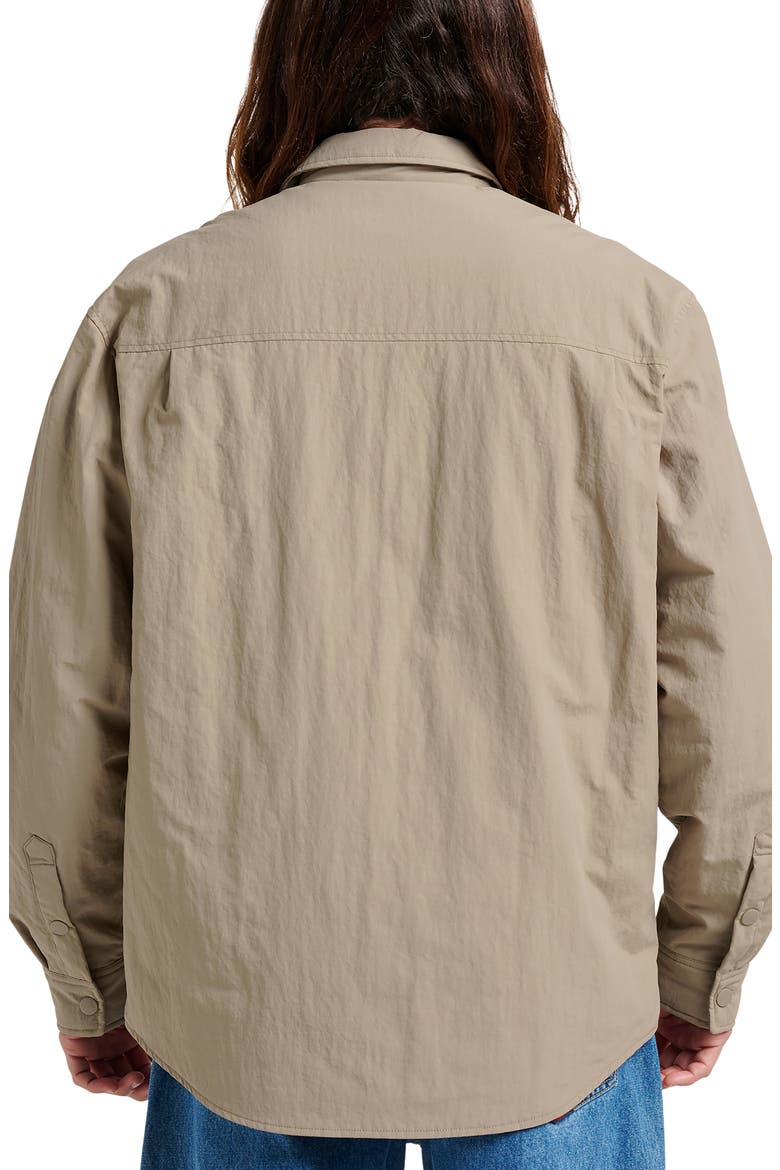 Cold Water Repellent Snap Shacket, Alternate, color, FALLEN ROCK