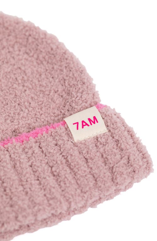 7 A.m. Enfant Kids' Fuzzy Beanie In Ash Rose