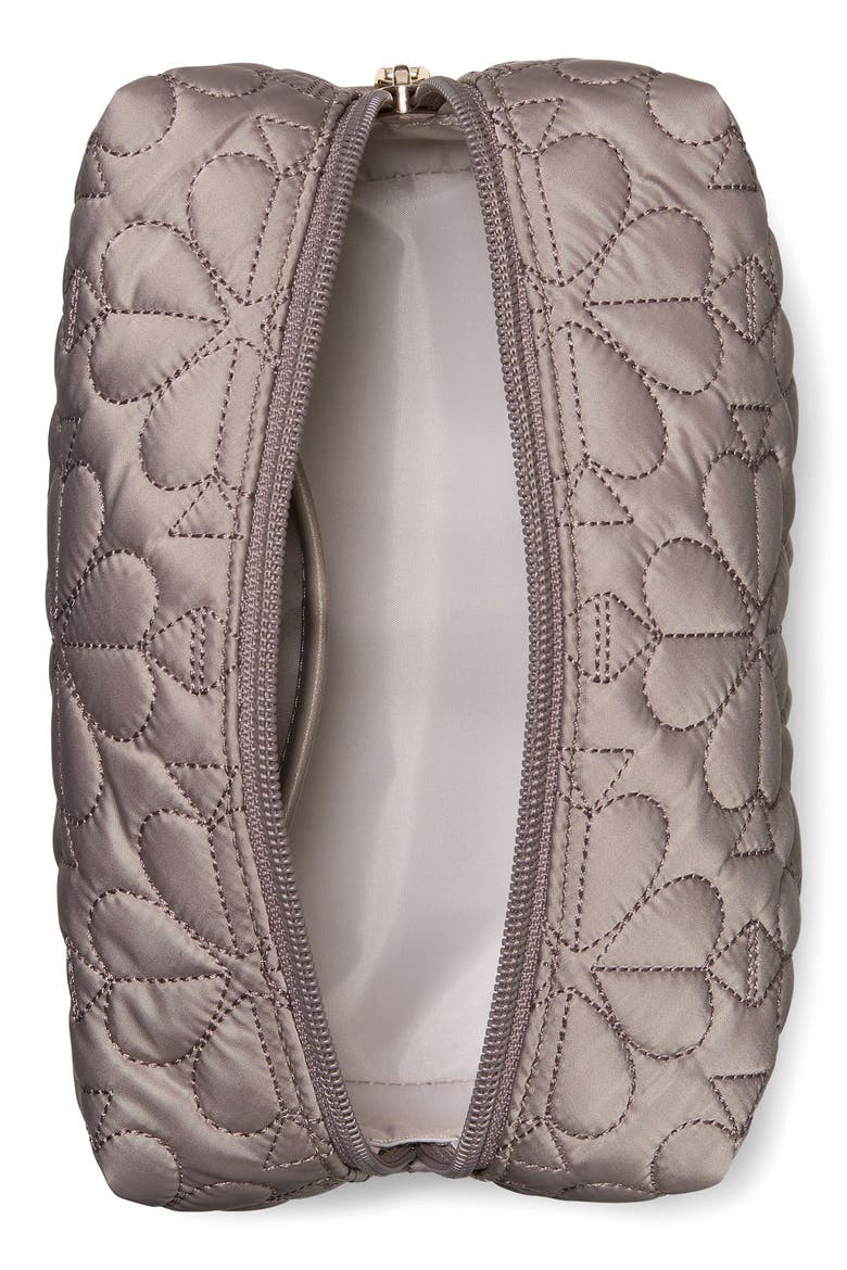 small tilly quilted fabric cosmetics case, Alternate, color, CITY SCAPE.
