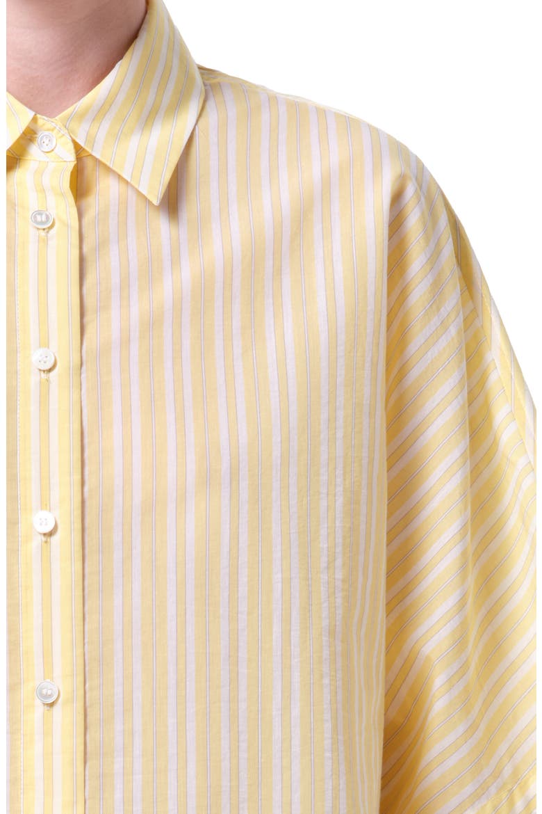 Merrin Stripe Boxy Cotton & Nylon Poplin Button-Up Shirt, Alternate, color, WIRREL STRIPE