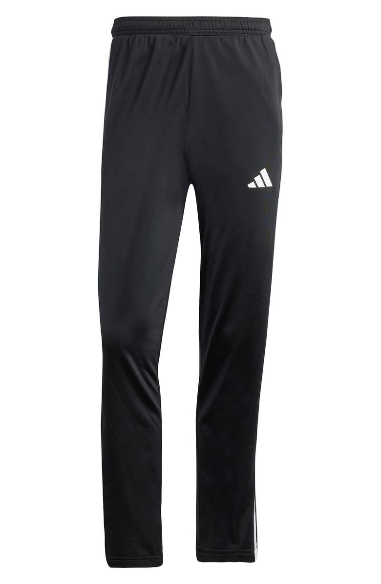 adidas 3-Stripe Snap Hem Track Pants, Main, color, Black/ White