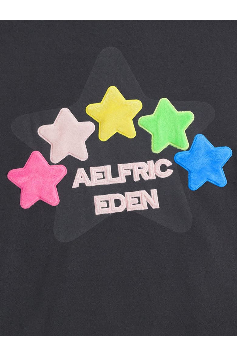 Colorful Eden Star Pullover Hoodie, Alternate, color, Dark Grey