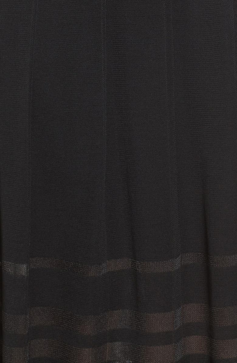 Ming Wang Pleated Midi Skirt, Alternate, color, 