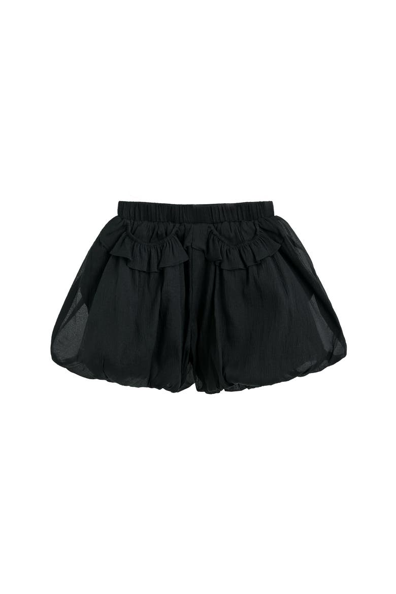 Hearts Sleeveless Shorts Set, Alternate, color, Black