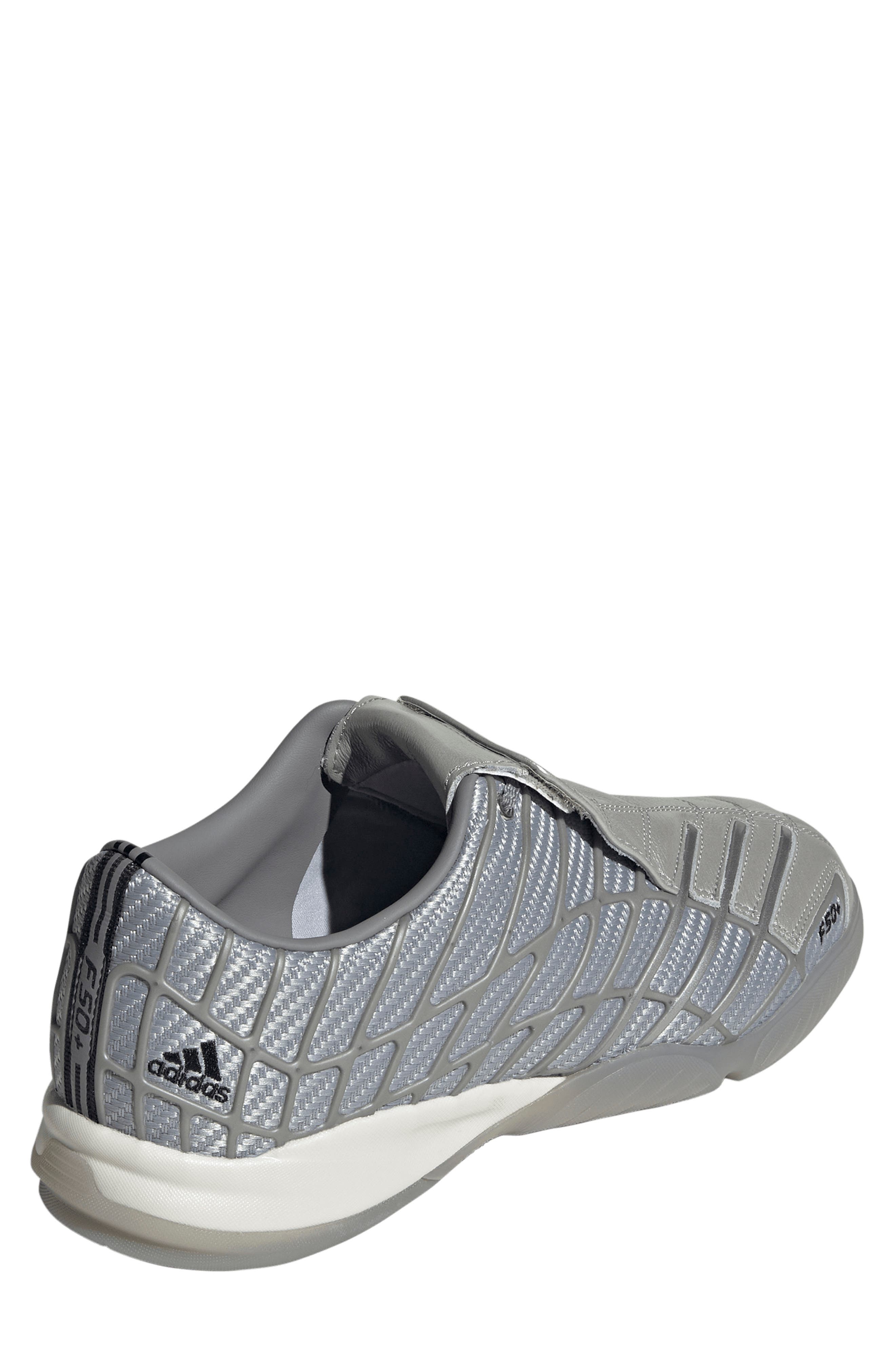 adidas F50 Sala Running Sneaker, Alternate, color, Silver / Silver/ Grey