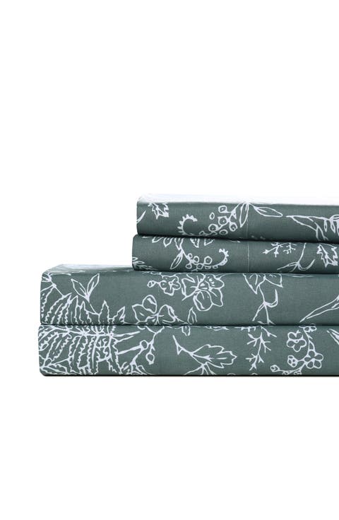 Southshore Fine Linens Winter Brush Sheet Set