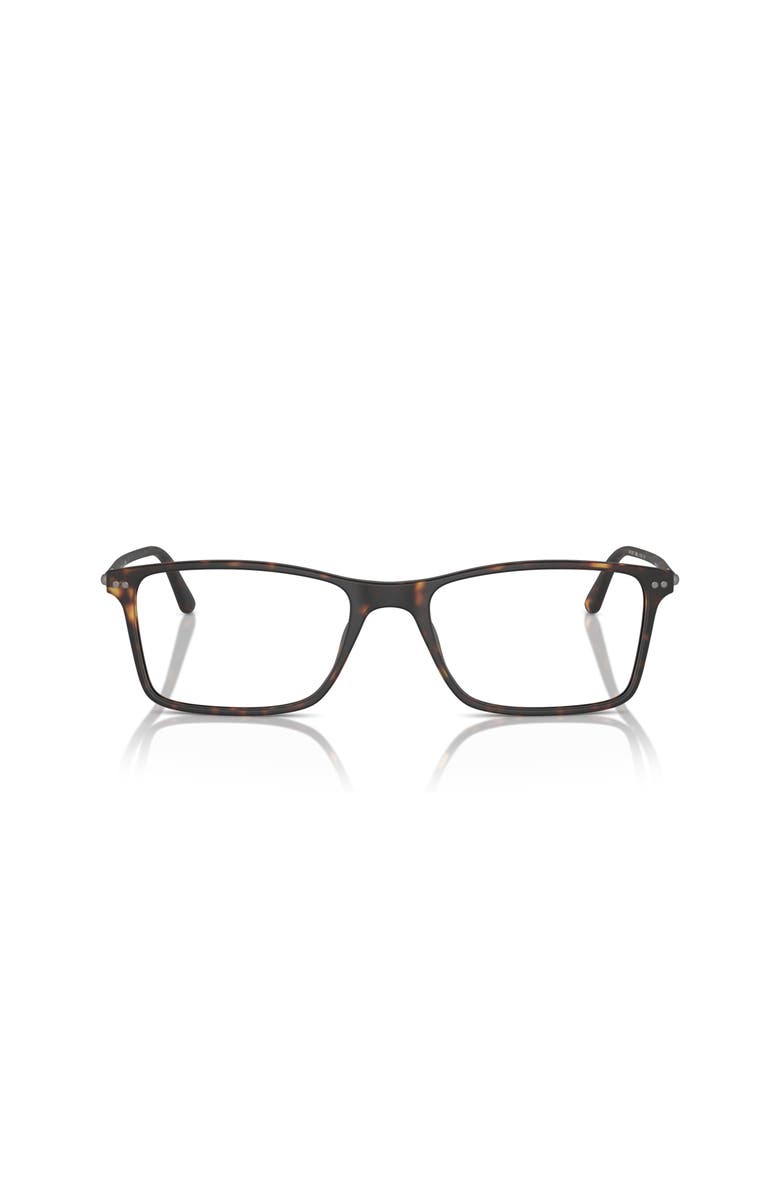 Giorgio Armani 53mm Rectangle optical glasses, Alternate, color, Tortoise