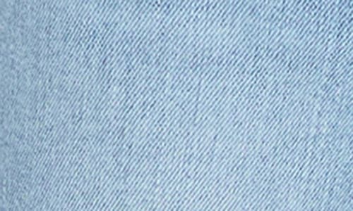 Pistola Izzy High Waist Raw Hem Wide Leg Flare Jeans In Blue