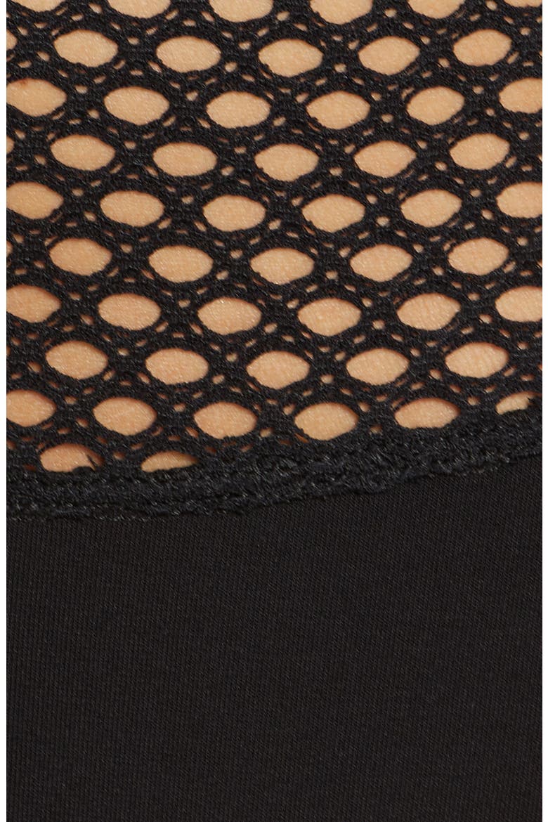 Bo Crochet One-Piece Swimsuit, Alternate, color, BLACK