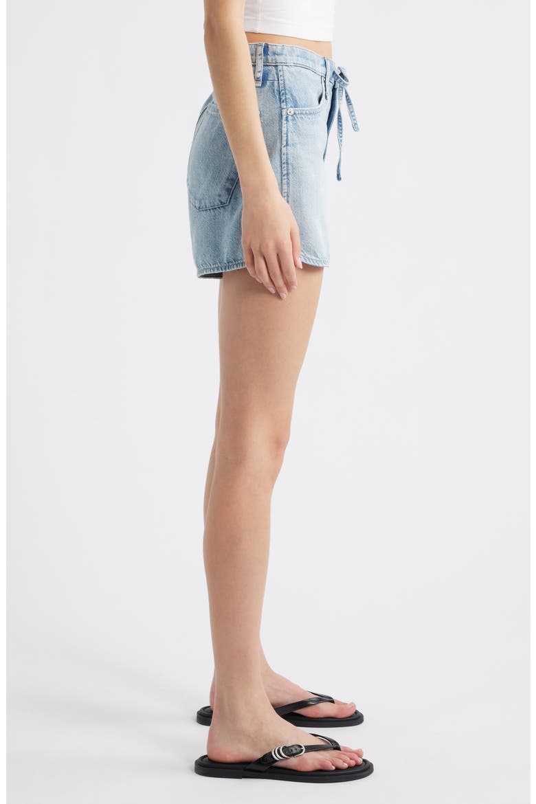 Nolan Drawstring Denim Shorts, Alternate, color, ASBRY