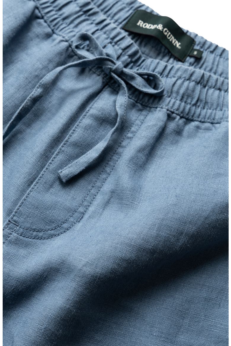 Linen Shorts, Alternate, color, TEAL