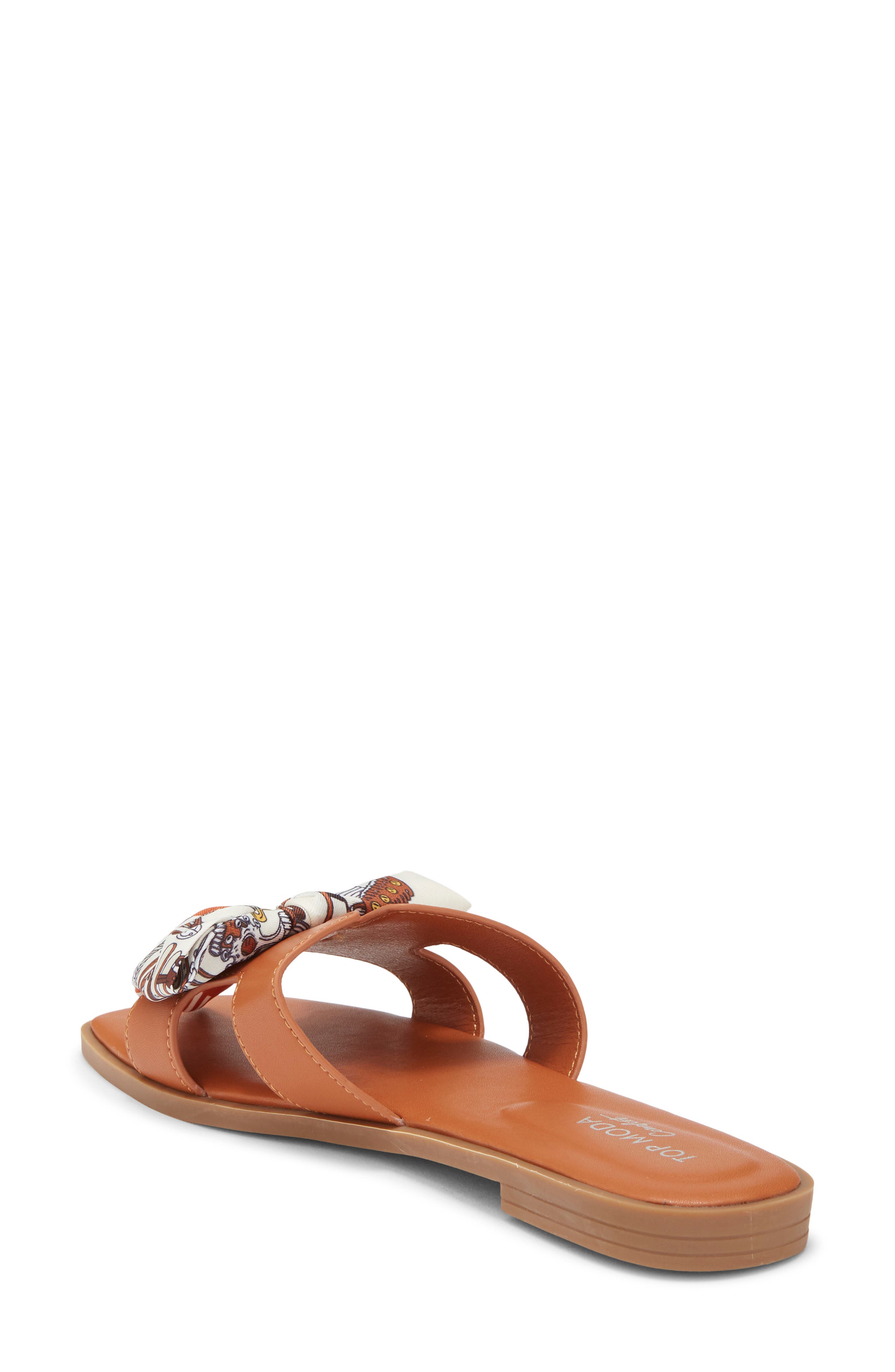 TOP MODA Vesta Flat Sandal, Alternate, color, Tan Pu