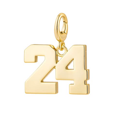 Drip Digits Number Pendant Charm