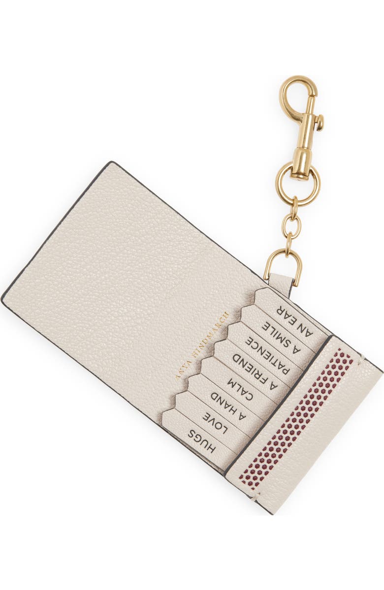 Anya Hindmarch Match Book Leather Bag Charm, Alternate, color,