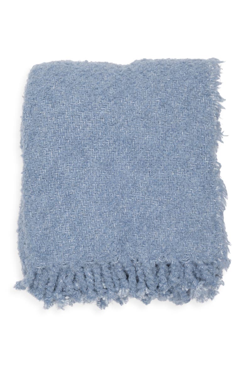 Haven Tassel Throw, Main, color, BLUE CHIP