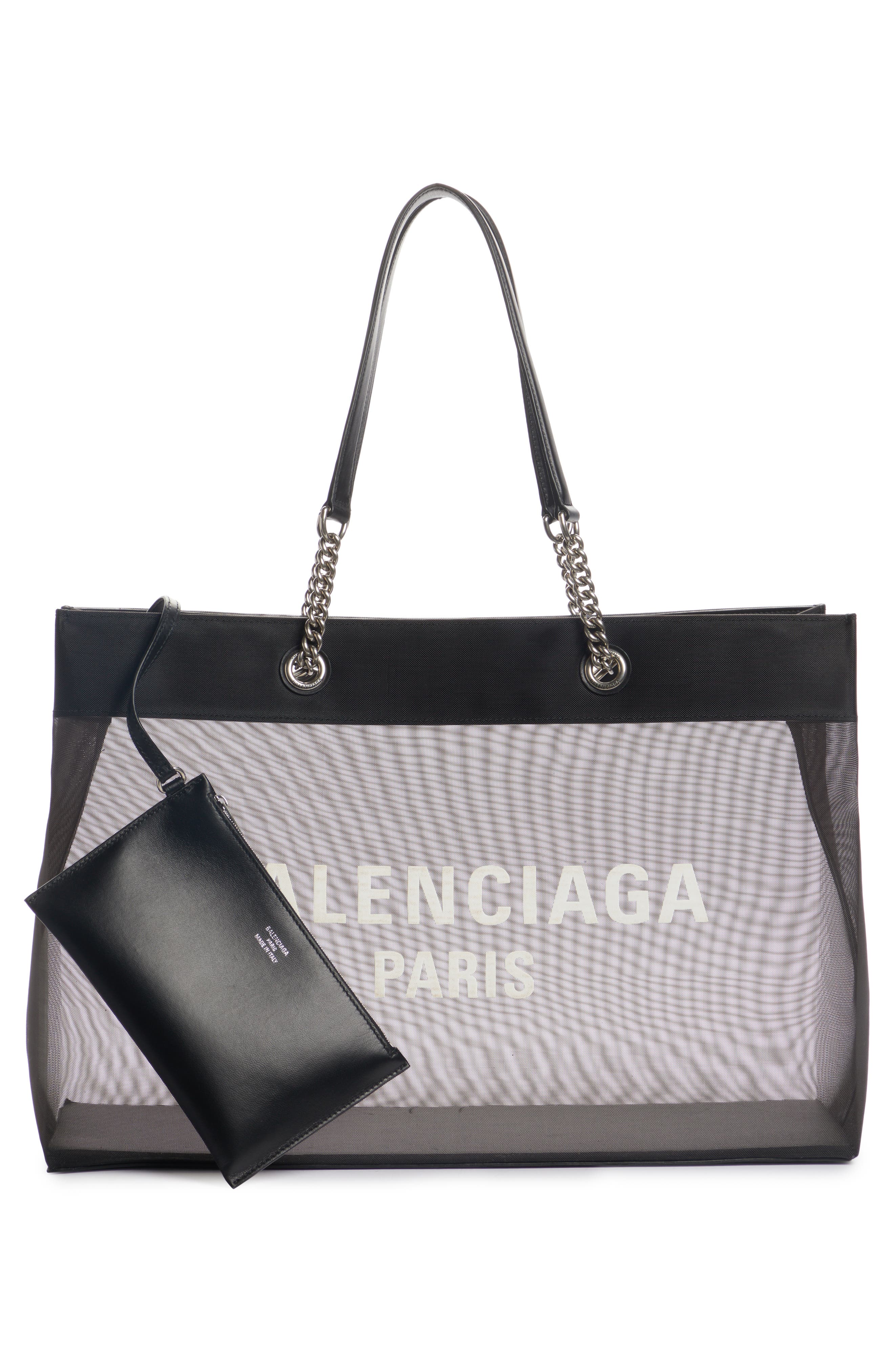 Balenciaga Large Duty Free Mesh Tote, Alternate, color, 