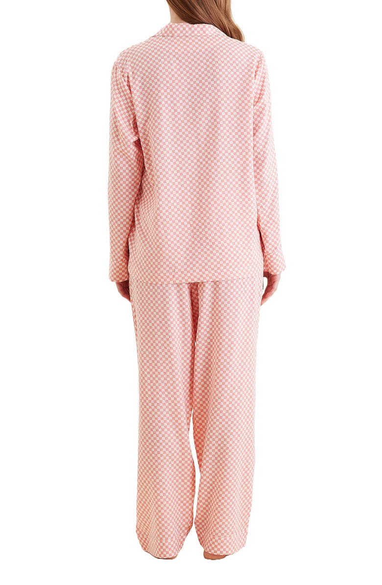 Papinelle Anais Checkerboard Cotton Blend Pajamas, Alternate, color, 