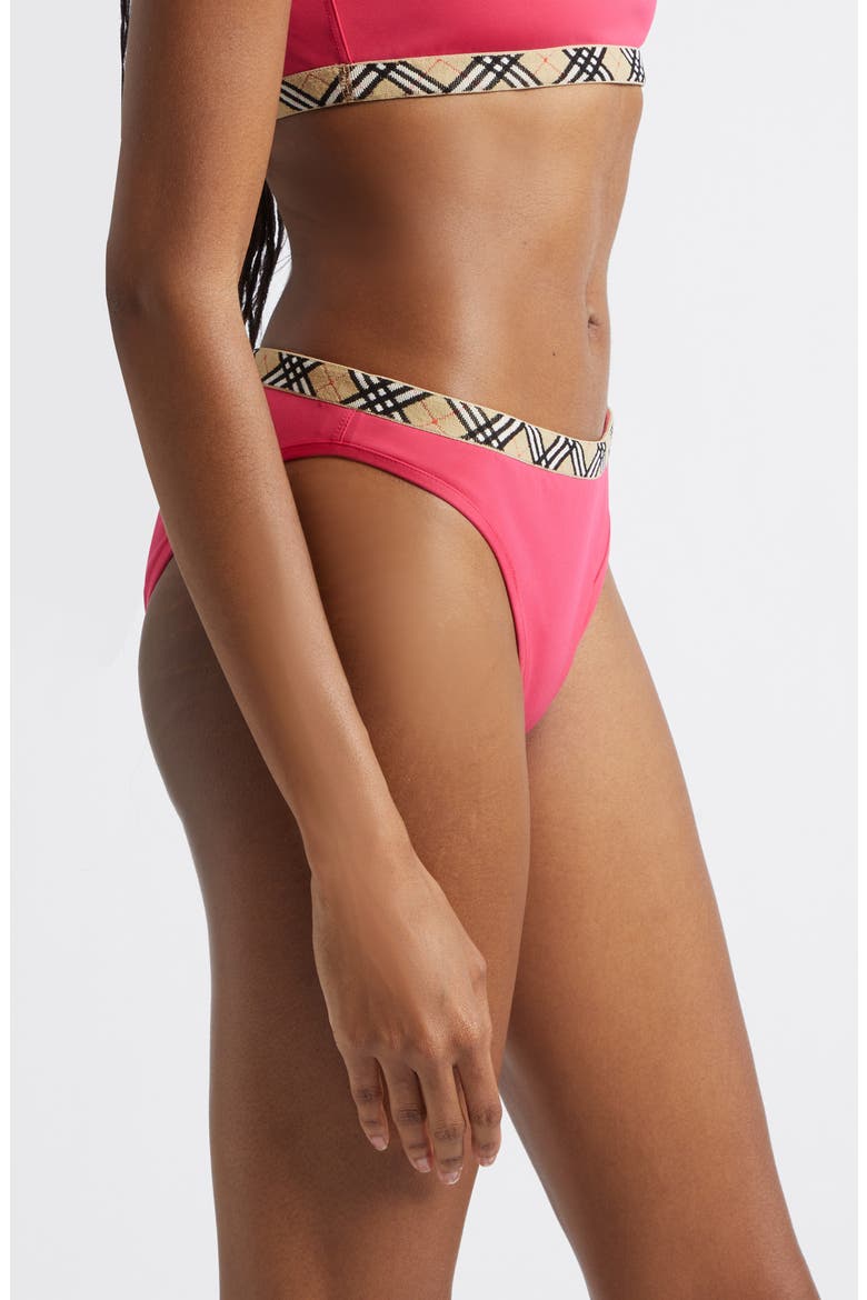 Samphire Bikini Bottoms, Alternate, color, JAM RED