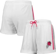 LUSSO Women's Lusso White/Pink Phoenix Suns Melody Cuffed Tri-Blend Shorts