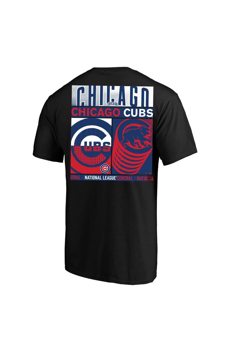 FANATICS Men's Profile Black Chicago Cubs Big & Tall Two-Sided Graphic T-Shirt, Alternate, color, Black
