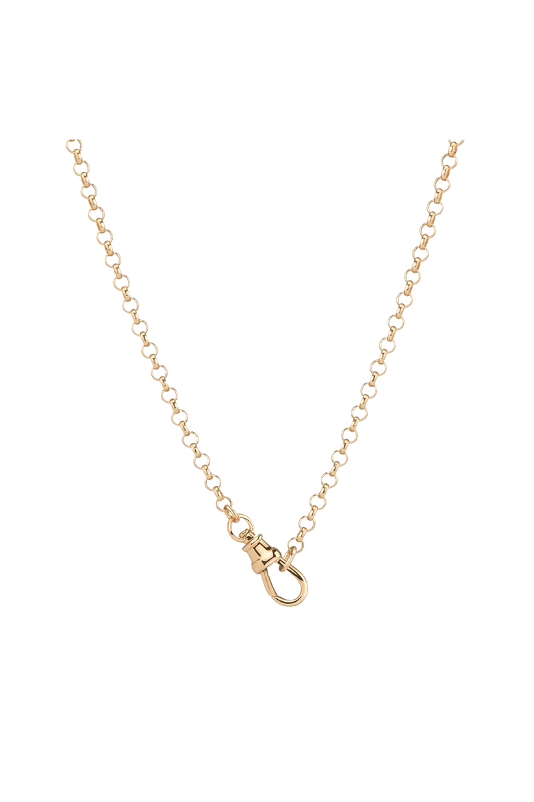 Gold Rolo Chain Necklace, Main, color, Yellow Vermeil