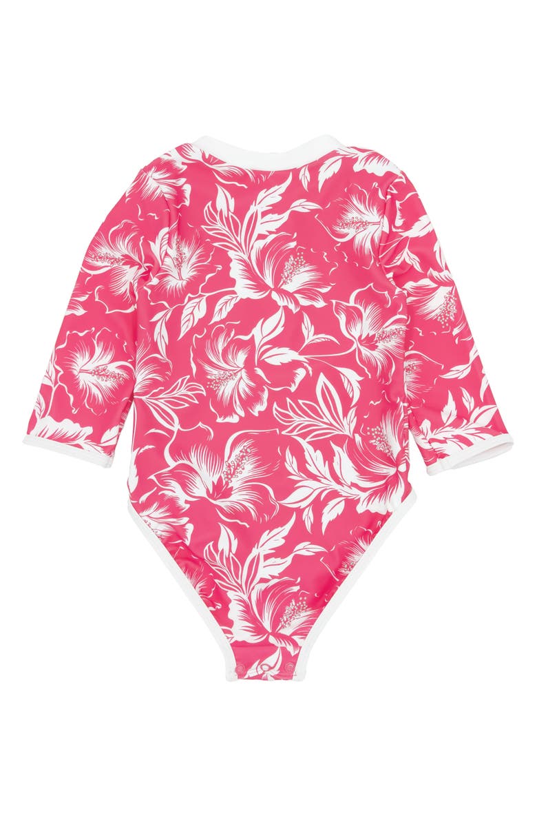 Feather 4 Arrow Sun Seeker One-Piece Rashguard Swimsuit, Alternate, color,