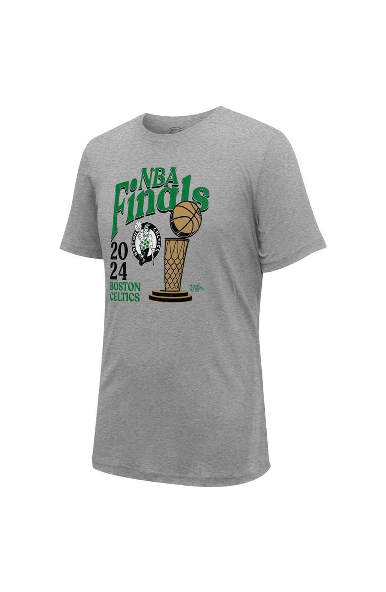Stadium Essentials Unisex Stadium Essentials Heather Gray Boston Celtics 2024 NBA Finals Revolution T-Shirt, Alternate, color, 
