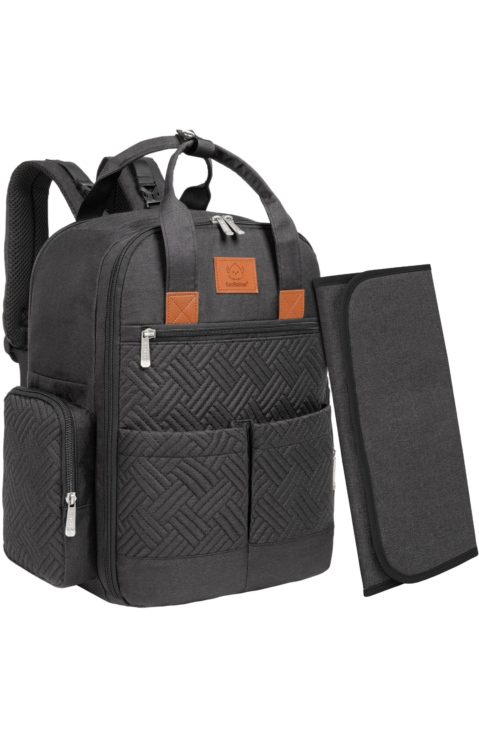 KeaBabies Bree Diaper Backpack, Main, color, Charcoal