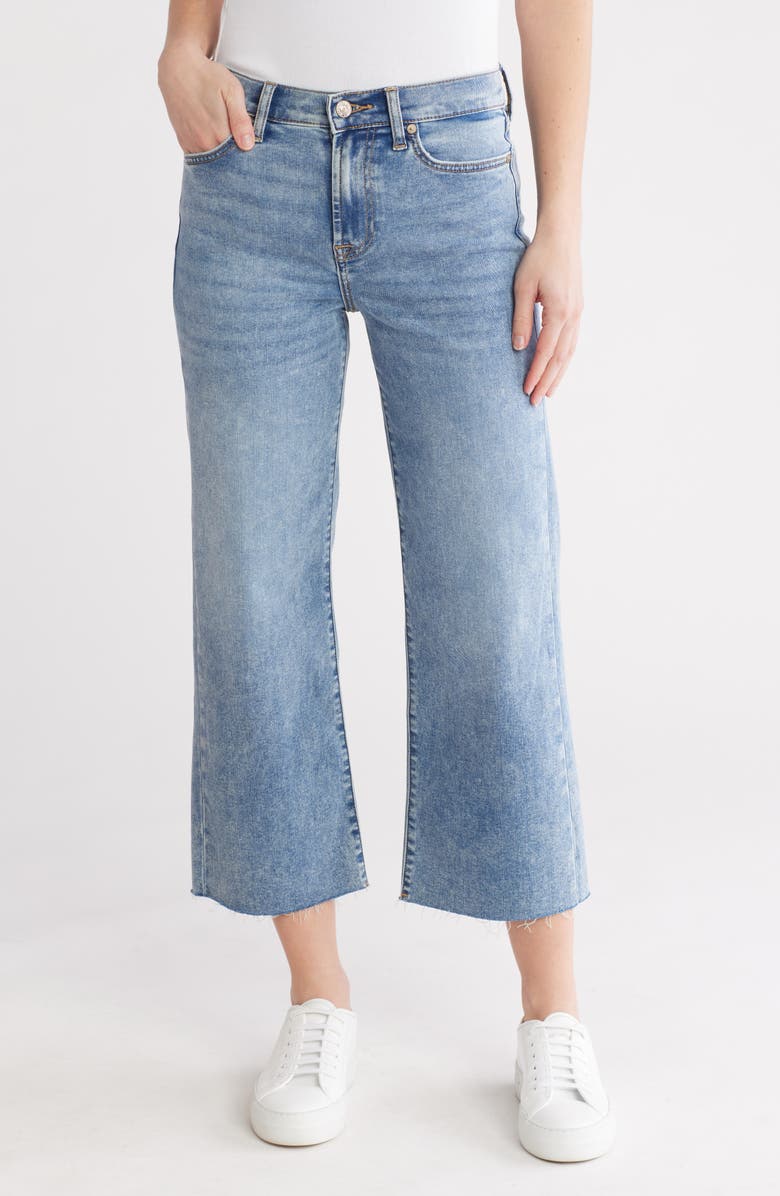 7 For All Mankind Cropped Alexa Vintage Fray Hem Jeans, Main, color,