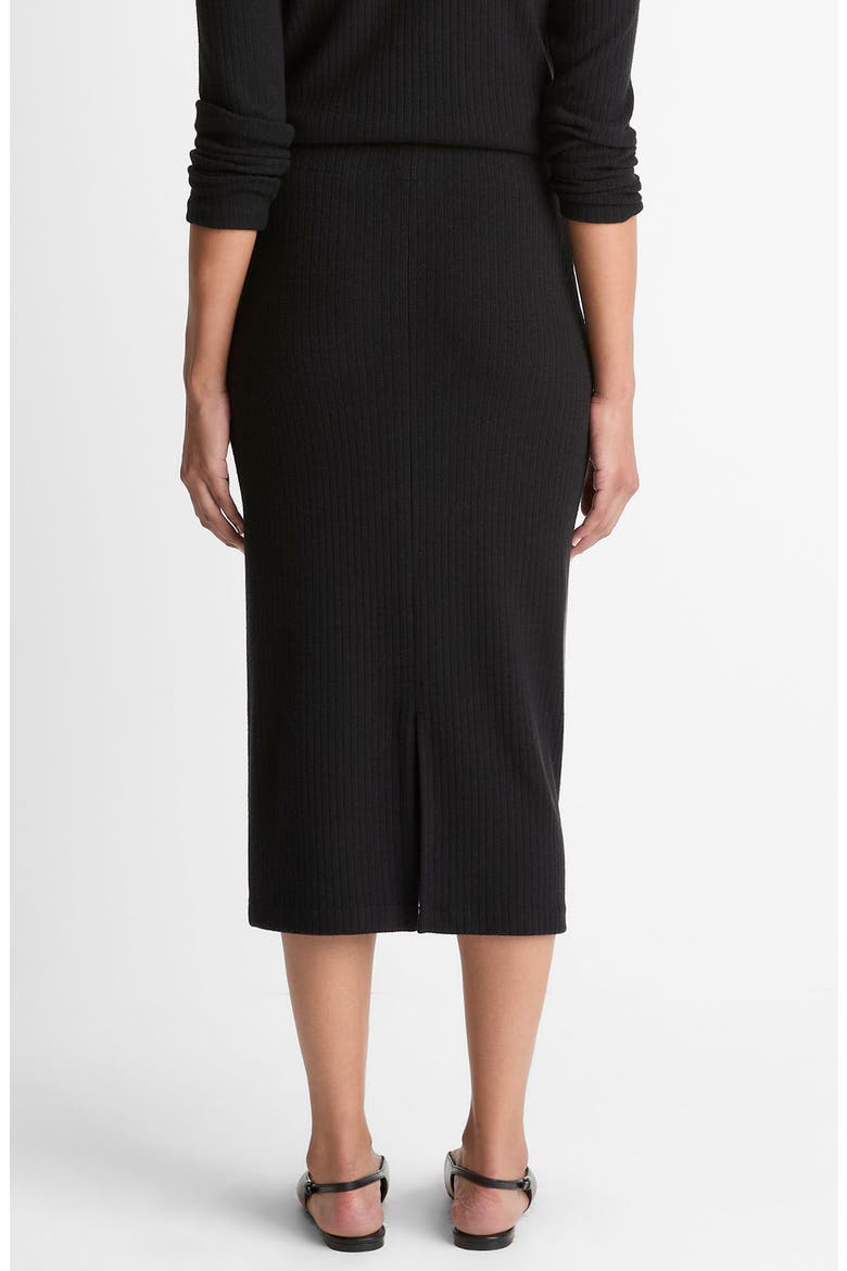 Cozy Rib Skirt, Alternate, color, BLACK