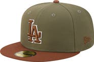 New Era Men's New Era Olive/Brown Los Angeles Dodgers Color Pack 59FIFTY Fitted Hat