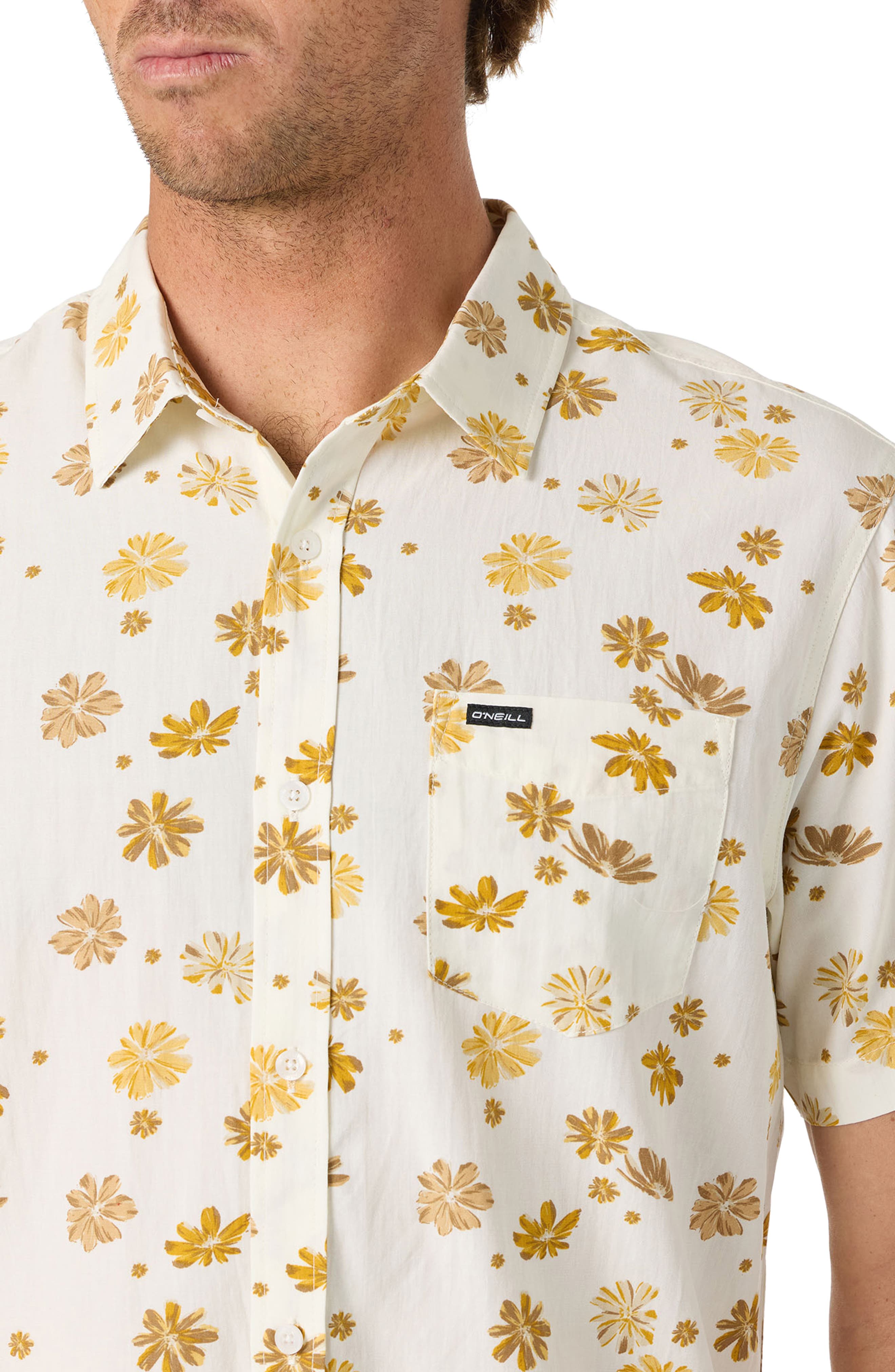 Oasis Floral Short Sleeve Button-Up Shirt - image 4