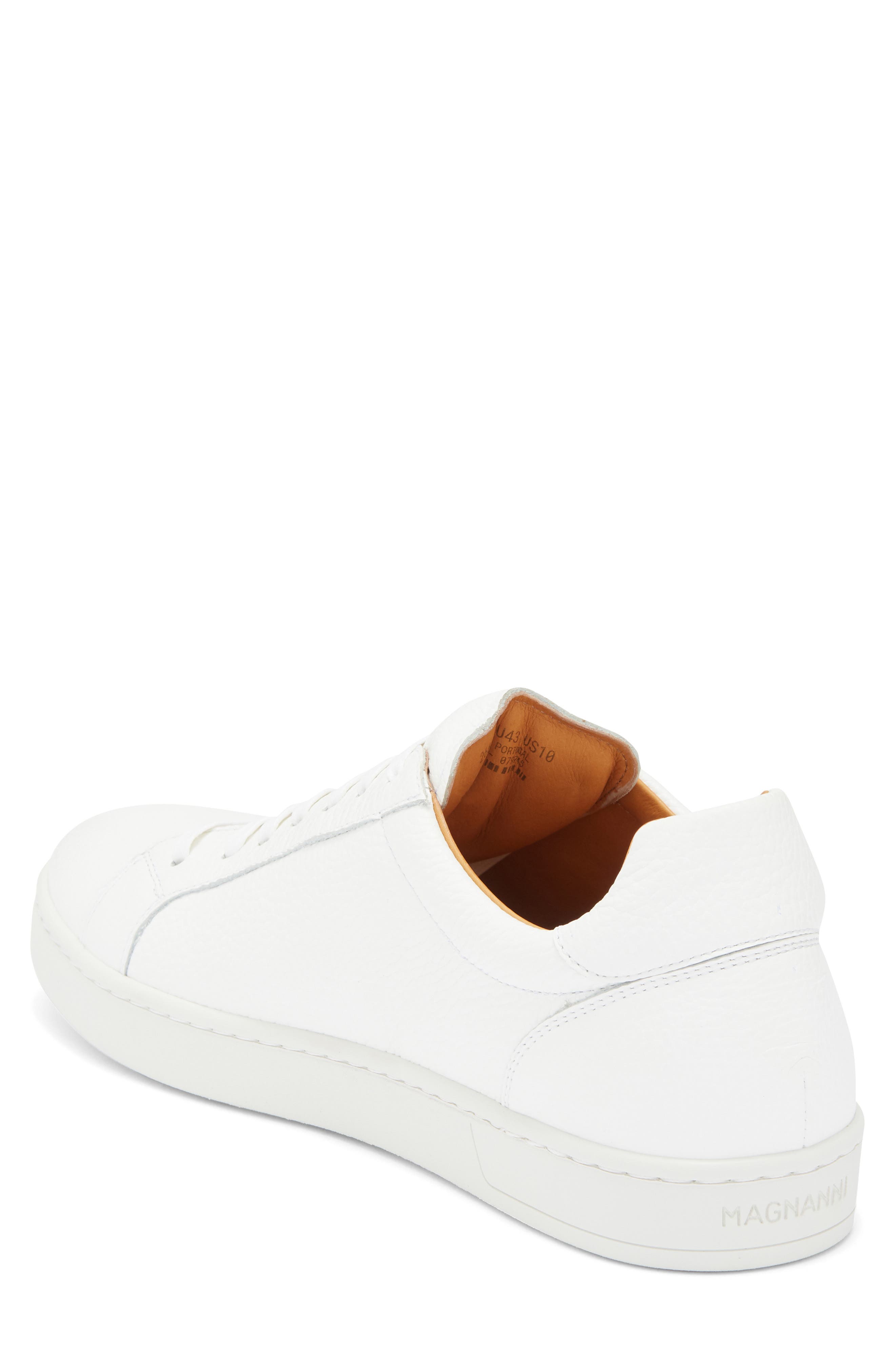 Magnanni Elonso Low Top Sneaker, Alternate, color, White Pebble