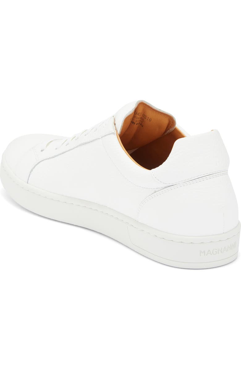 Magnanni Elonso Low Top Sneaker, Alternate, color, White Pebble
