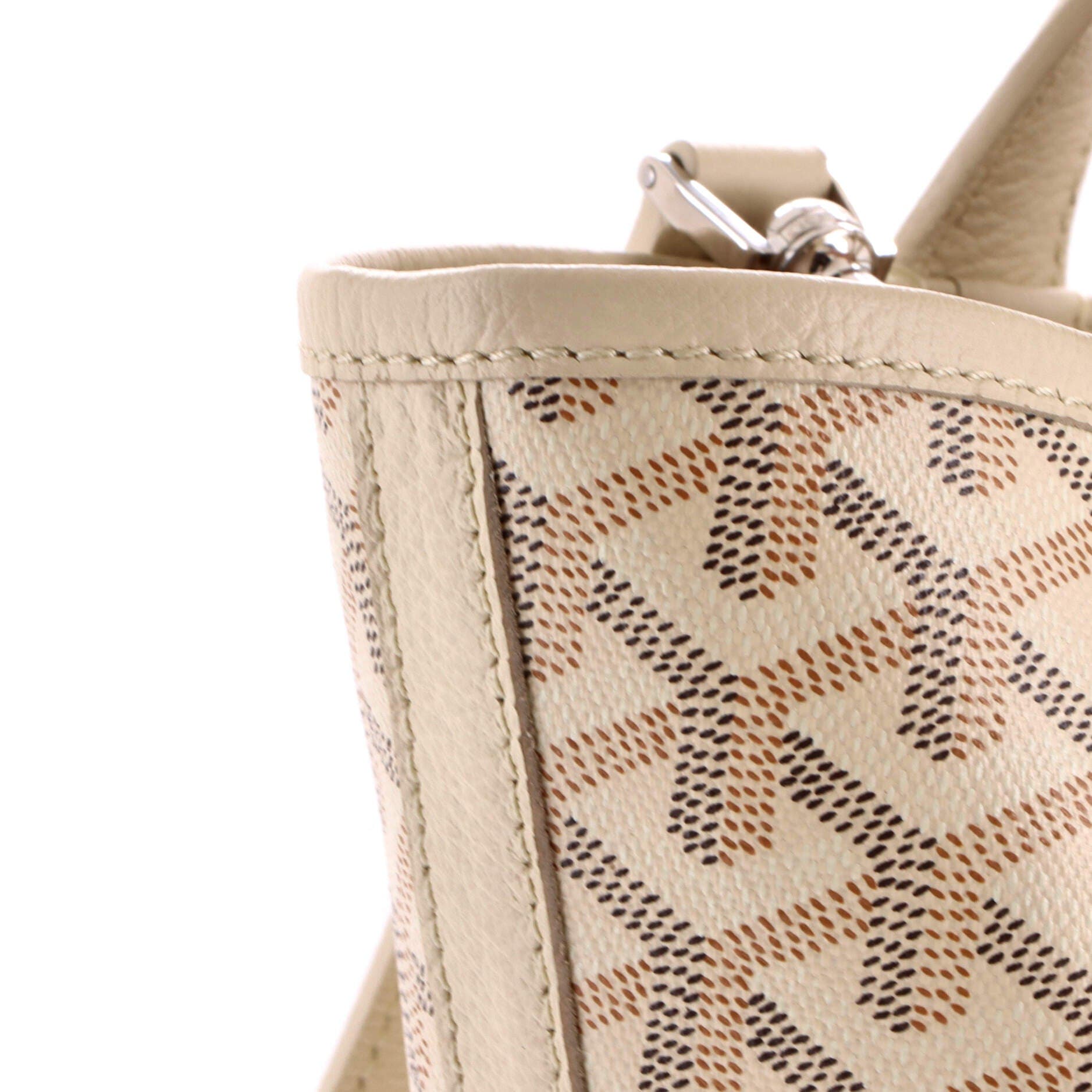 Belharra Tote Coated Canvas PM, Alternate, color, White
