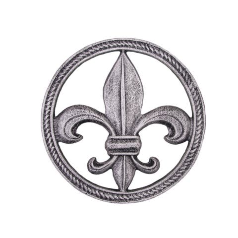 Fleur De Lis Metal Serving Kitchen Trivet 7.48"