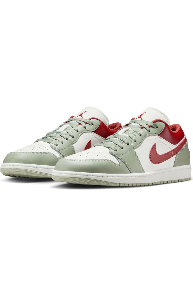 Nike Air Jordan 1 Low Sneaker, Main, color, Sail/ Jade Horizon