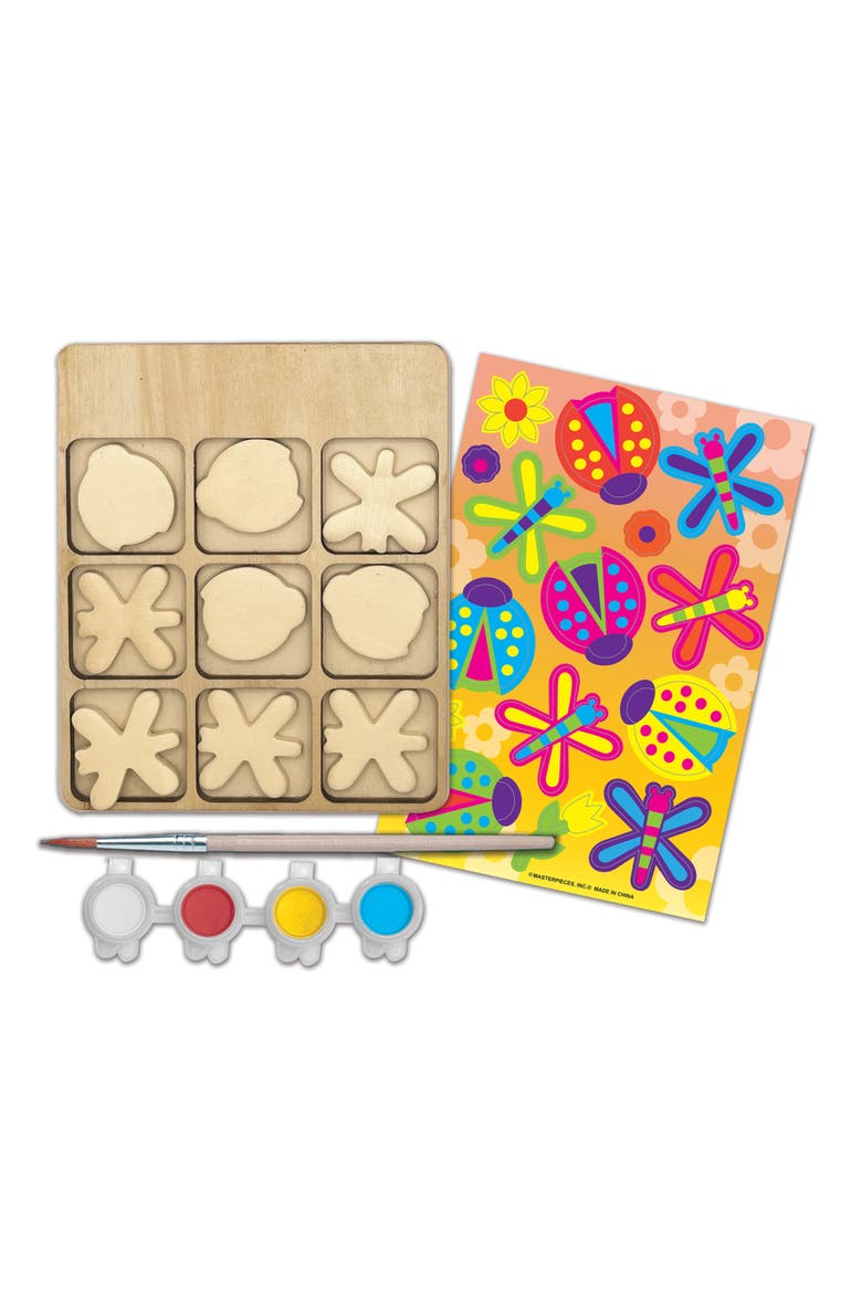 Tic Tac Toe - Wood Craft & Paint Kit, Alternate, color, Multicolor