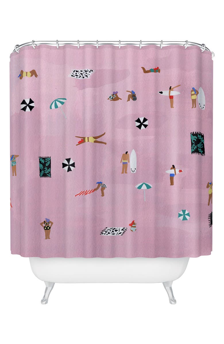 Deny Designs Lay Down Shower Curtain, Main, color, Multi