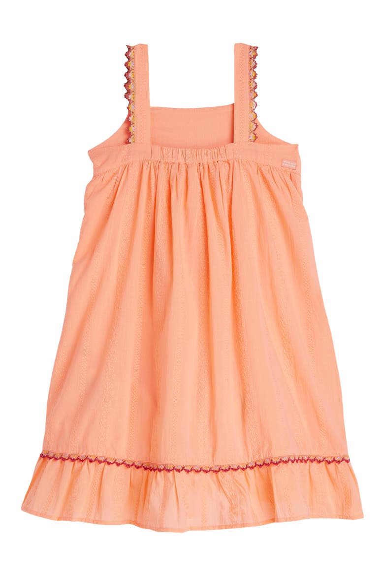 Kids' Eyelet Cotton Dress, Alternate, color, PAPAYA PUNCH