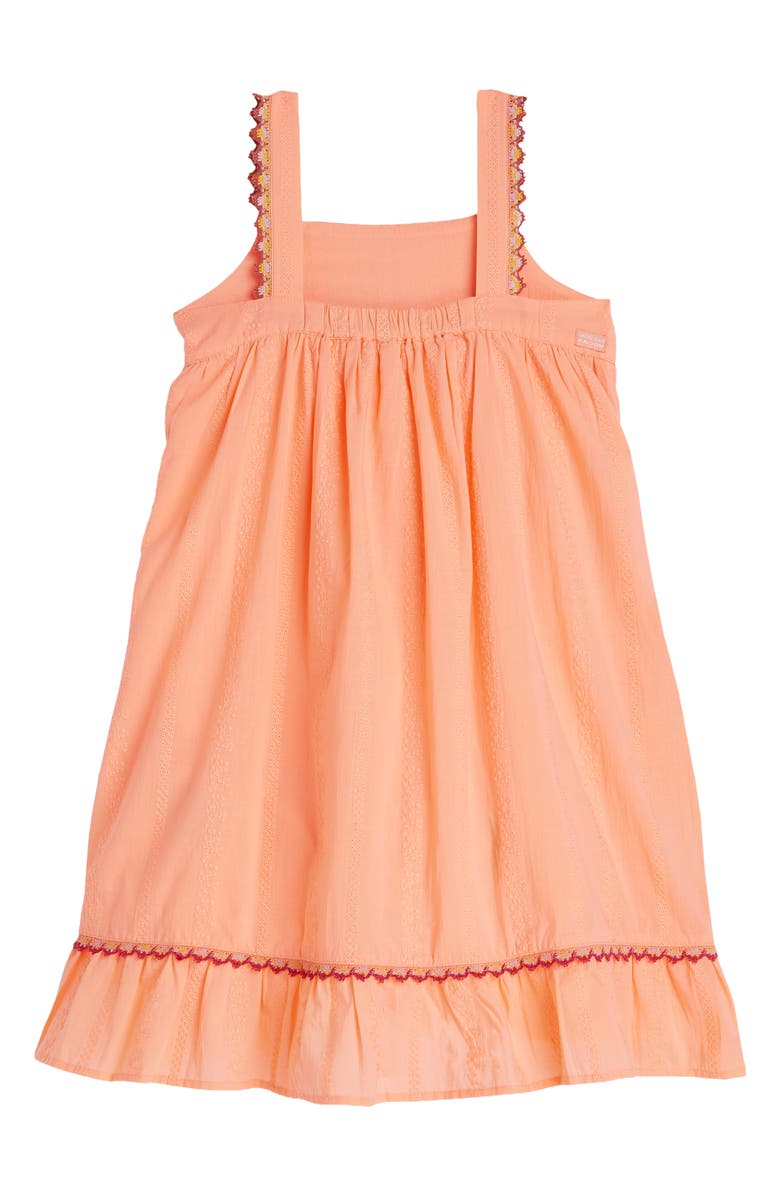 Scotch & Soda Kids' Eyelet Cotton Dress, Alternate, color, Papaya Punch