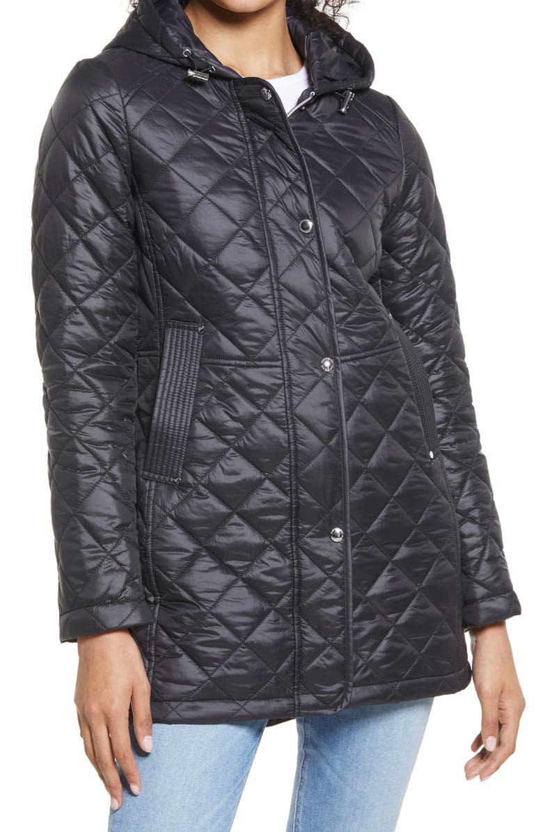 Sam Edelman Quilted Hooded Jacket, Alternate, color,