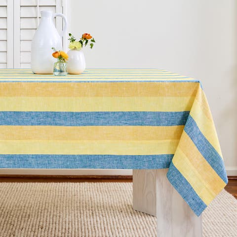 Linen Tablecloth - Cabana Stripe