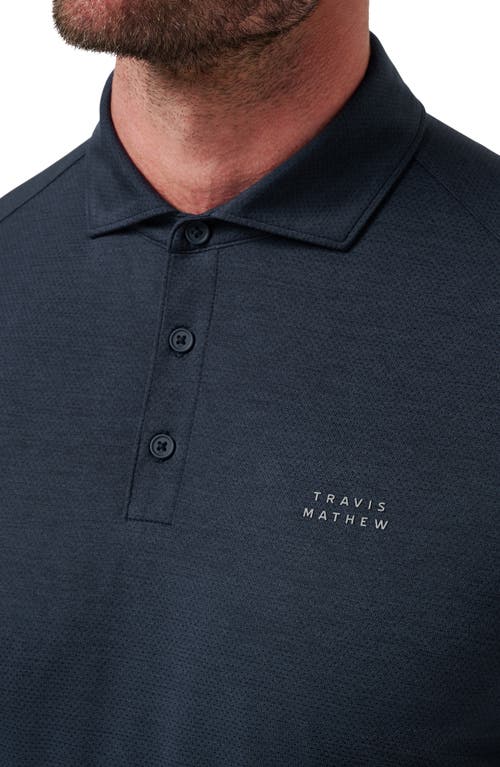 Travismathew Heater Pro Performance Golf Polo In Blue